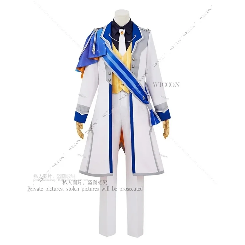 

Tenma Tsukasa Wonderlands×Showtime Красочные сценические костюмы для косплея Карнавальная униформа на Хэллоуин Аниме Ролевые игры Парик для вечеринки Костюм;2