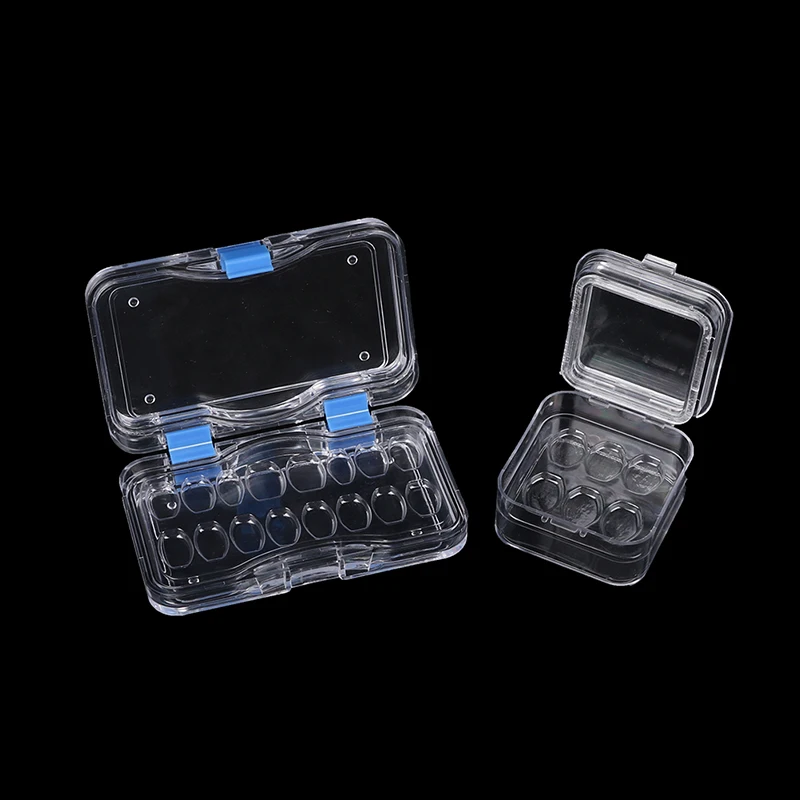 6/16 Grids Dentistry Tooth Box with Film Denture box Veneers Storage Materials Aesthetic Dentist for Dental Technician Tools Pro