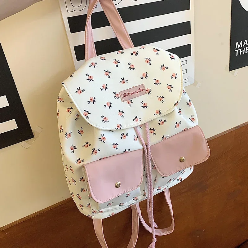 

Fashion Large Capacity Backpacks Interior Compartment Solid 2024 Hot Sale Bags for Women Interior Zipper Pocket Nylon Backpacks