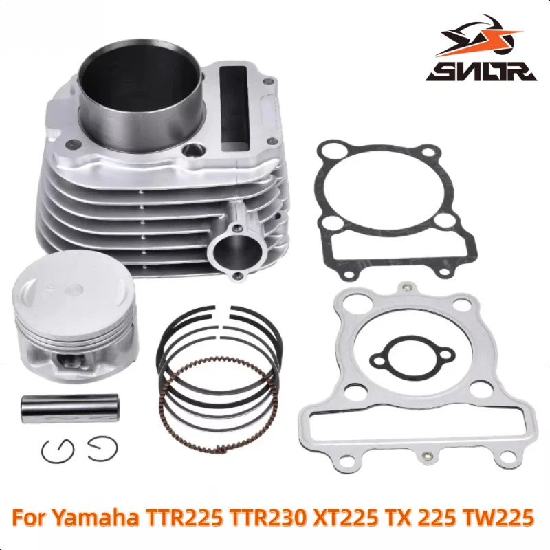 SNOR 3RW 11310 00 00 Cylinder Head Overhaul Gasket Kit With Piston Rings For Yamaha TTR225 TTR230 XT225 TX225 TW225 Motorcycle