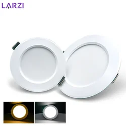 Lâmpada embutida LED Spot para cozinha no quarto, Downlight, branco quente e frio, 3W, 5W, 7W, 9W, 12W, 15W, CA, 220V, 230V, 240V