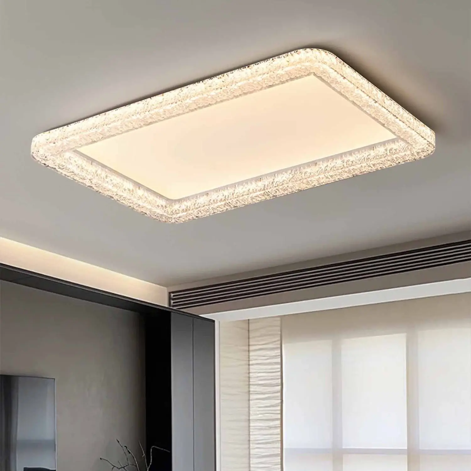 Light luxury living room ceiling lamp, simple, modern atmosphere, warm and high-end feeling, whole house lighting package