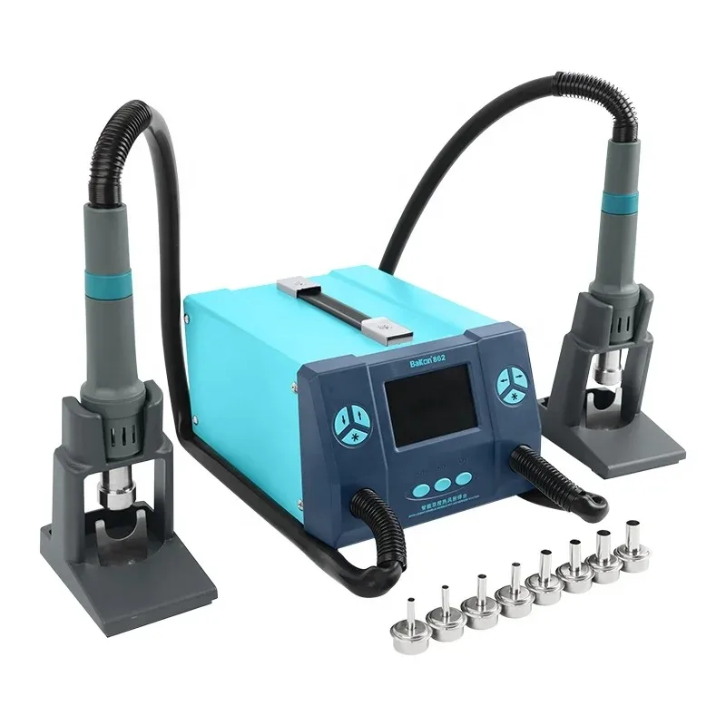 

2000W Intelligent Dual-control Hd Display Brushless Hot Air Desoldering Rework Station Bk862