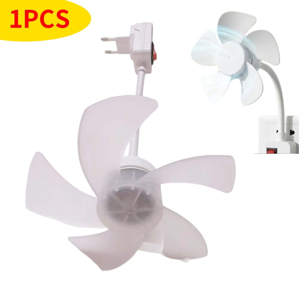 Socket Fan Portable Plastic Cooling Fan Brushless Motor For Mini Fan EU Standard Quiet Powerful Airflow Ceiling Fan For Student