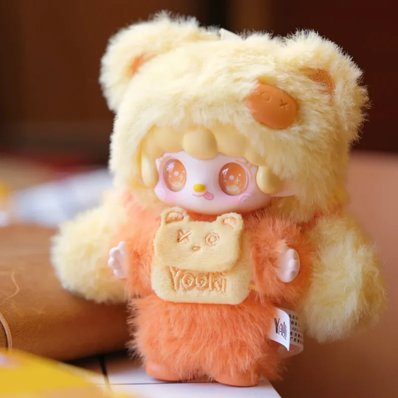 

Authentic Yooki Cute Fluffy Plush Blind Box Pendant Cartoon Stuffed Doll Bag Keychain Collectible Birthday Gift For Girls