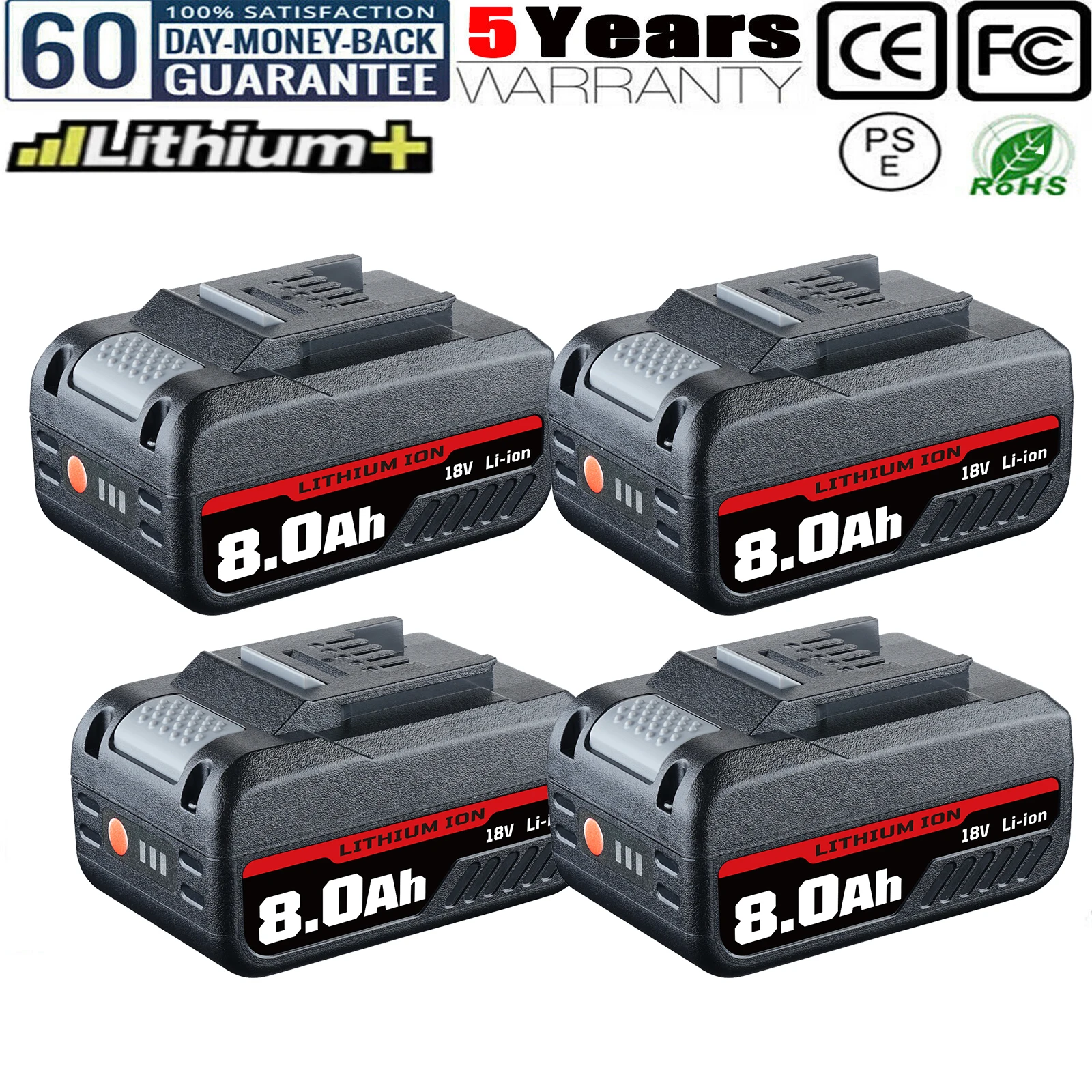 1/2/4 pièces 8.0Ah HSL1810D remplacer pour Einhell 18V Li-on batterie broche Compatible avec Einhell x-change outils électriques sans fil