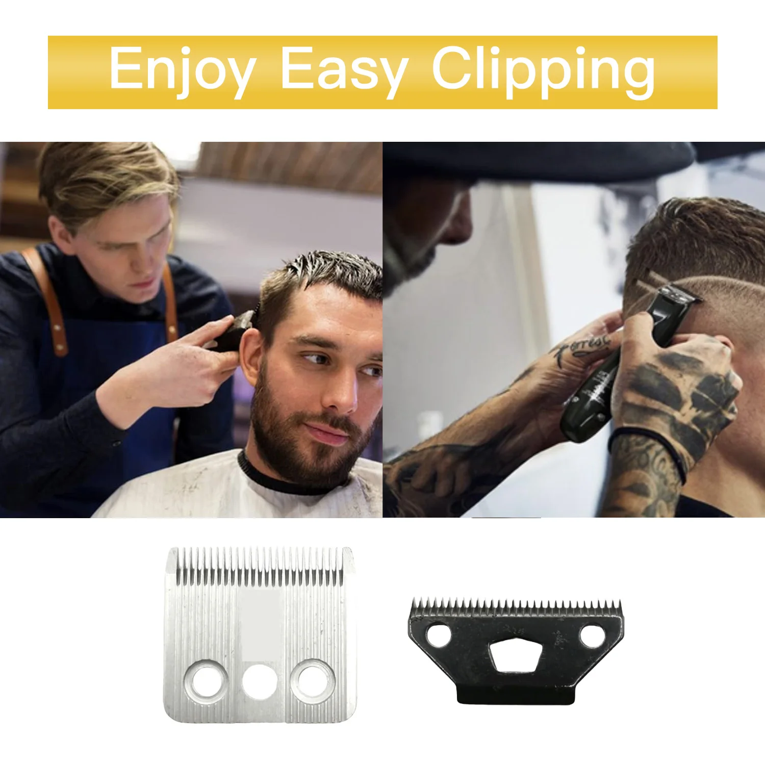 Detachable Clipper Blades Compatible with Wahl Hair Trimmer 1404,1400 Men's Professional Hair Clipper Cutter Blade
