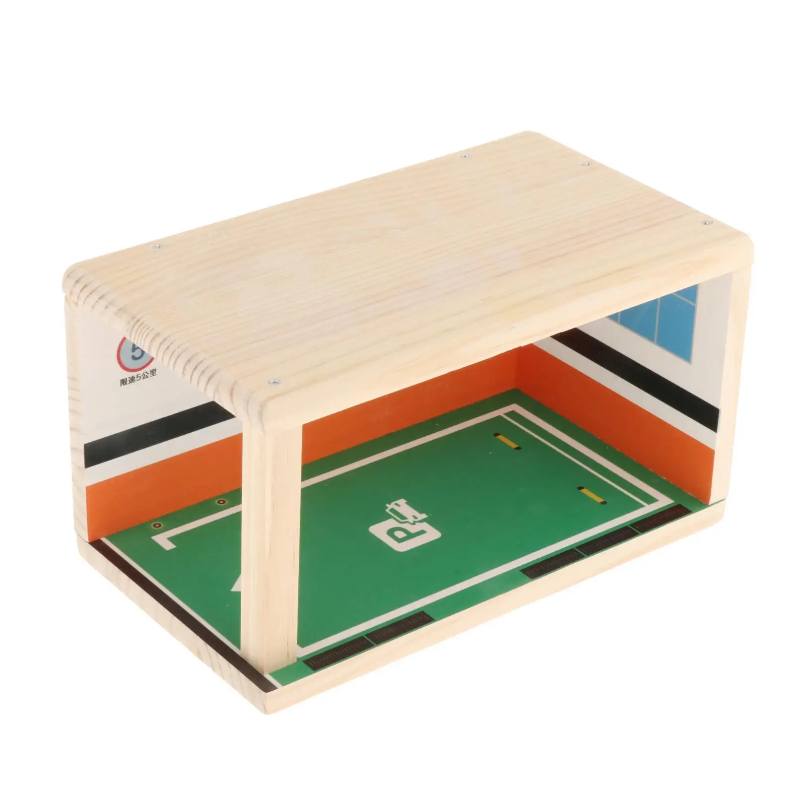 1/24 Parking Lot Scene Display Case Desktop Decor Mini Model Car Storage Box