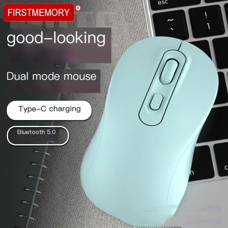 

Chuyi New 2.4G Wireless Mouse Bluetooth Dual Mode Silent Ergonomic Type-C Charging for Office Home Laptop and Desktop Computer