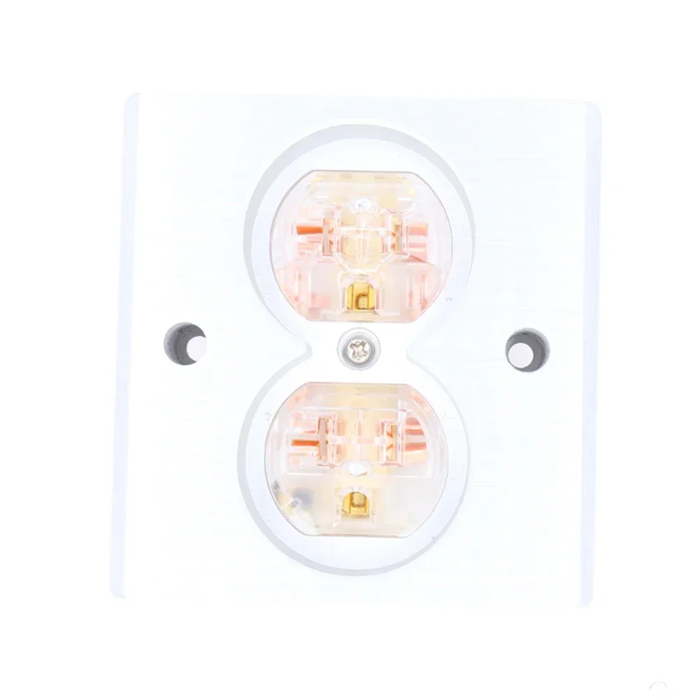 HIFI الصوت الولايات المتحدة التيار الكهربائي المزدوج 20A التيار المتناوب أوعية مزدوجة جدار المخرج لوحة جدار لوحة مقبس الطاقة الولايات المتحدة دوبلكس الموزع مزدوج 3 القطب