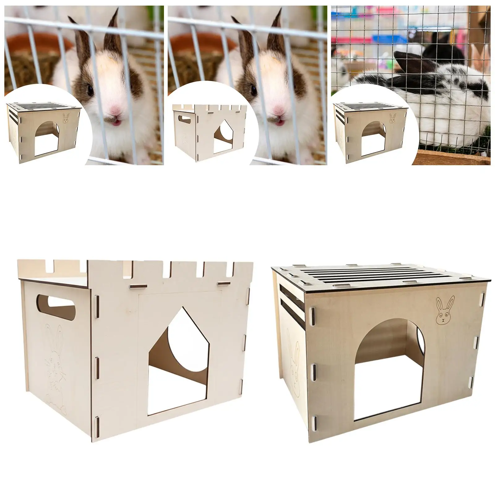 إكسسوارات قفص بيت الأرنب قلعة الأرنب النائمة للقطط جربيل #4
