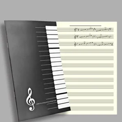 18 Sheets Music Practice Notebook Piano Violin Book Piano Universal Five-Line Musical Notation Book Music Pactice Tool Notebook