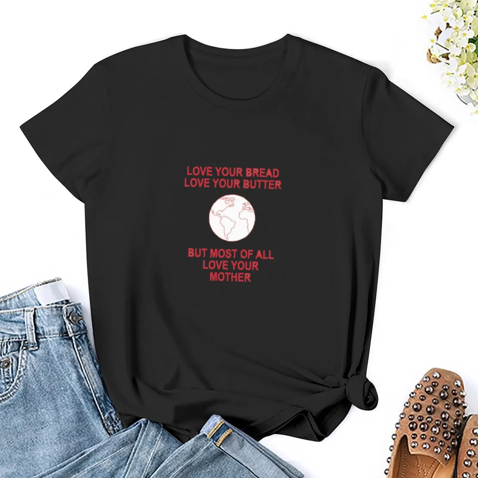 Ame sua mãe camisetas vintage para mulheres, camisetas gráficas, camisas, tops, blusa, roupas, engraçadas