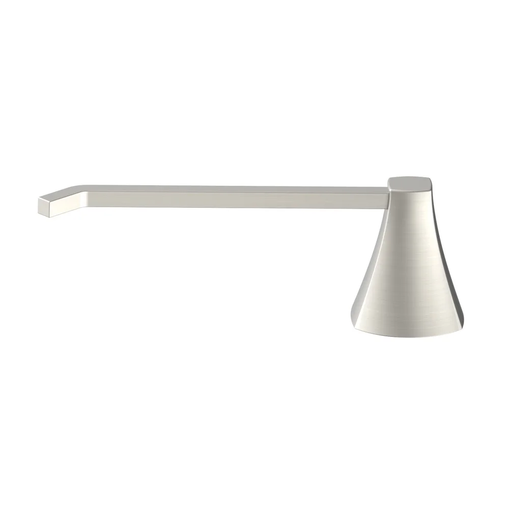 Porta carta igienica con montaggio a parete a svasatura semplice Finitura in nichel satinato Accessorio da bagno in stile a forma di L Hardware durevole incluso Facile