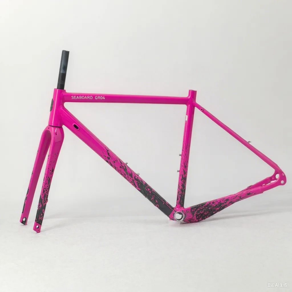 

Gravel Bike Frameset Gravel Road Bikes Frames Long Distance Bicycle Framework Carbon Fiber Fork 142mm Wheelet 700x45C