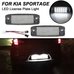 2PCS Error Free 18LED Car LED License Plate Lights For Kia Sportage 2011- For Hyundai Tucson 2005-2009 Sonata Elantra