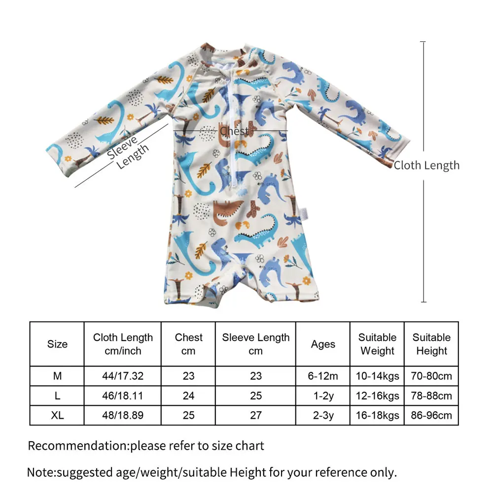 EezKoala Children\'s One Piece Swimsuit Sunscreen Quick-Dry Baby Surfing Suit for Boys Girls Swimwear Toddler Bathing  Swim Cloth