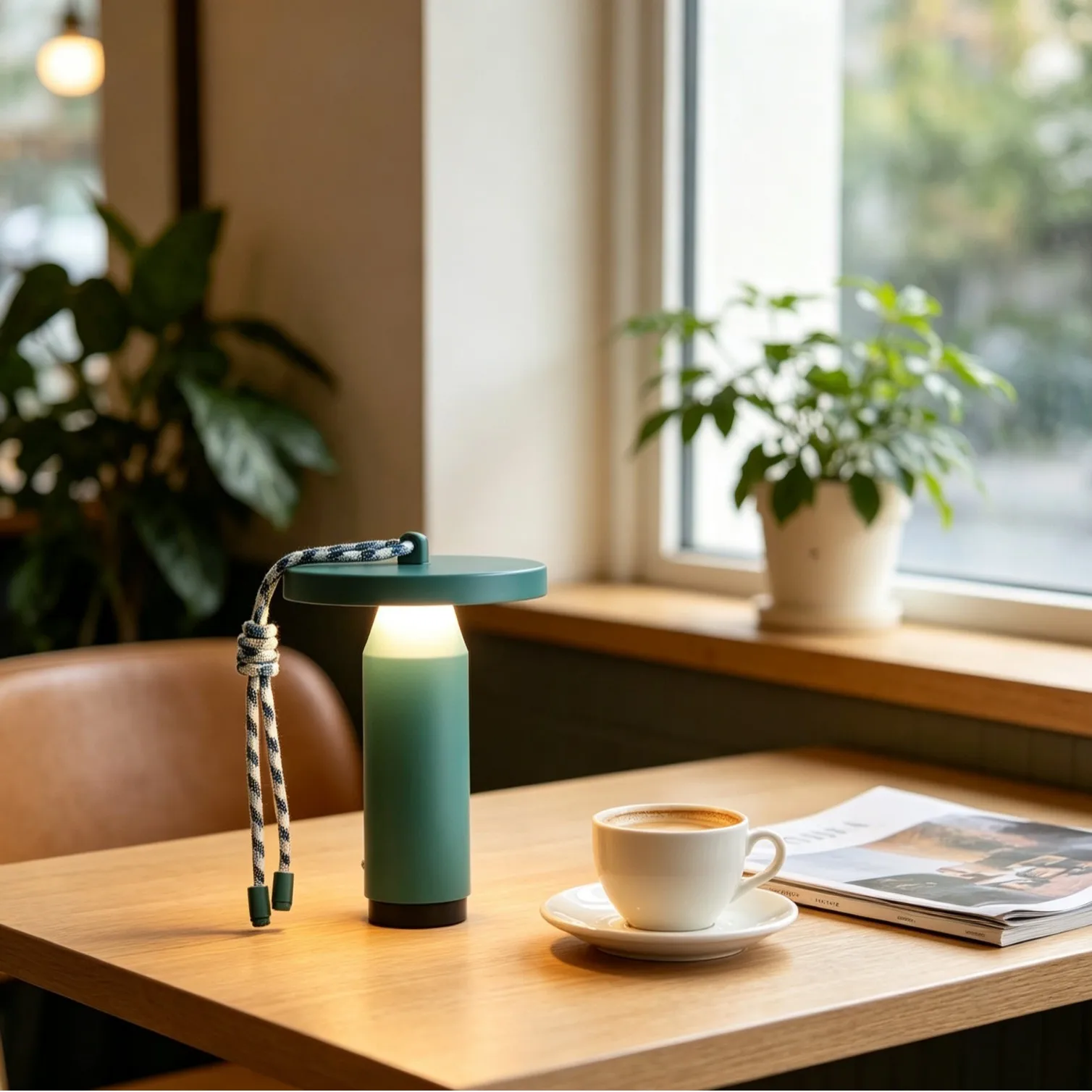 Nordic lanyard wireless portable desktop atmosphere charging desk lamp camping advanced atmosphere