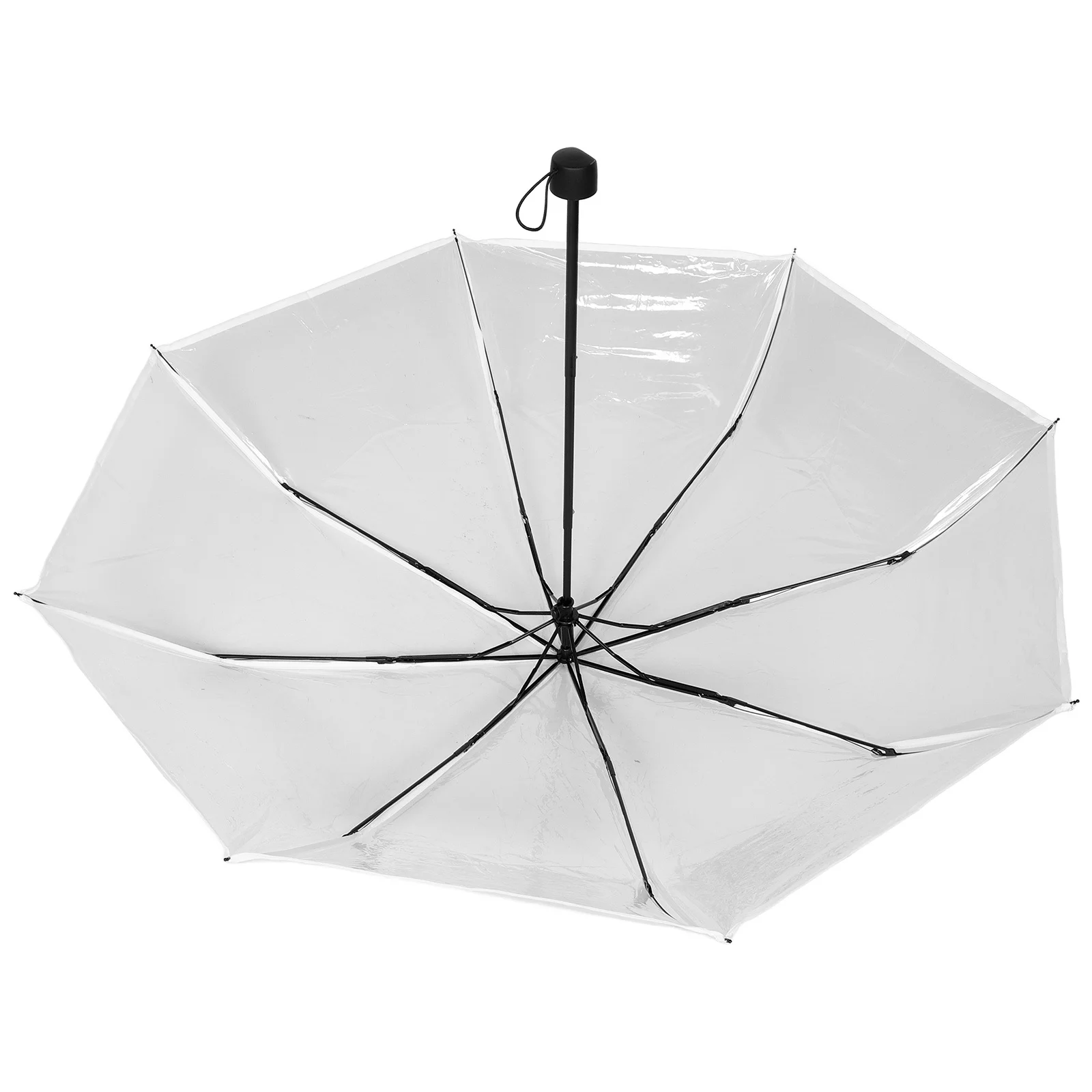 

Transparent Folding Umbrella Automatic Portable Clear Windproof Travel Small Strong Compact Umbrella for Men Women Rain Outdoor