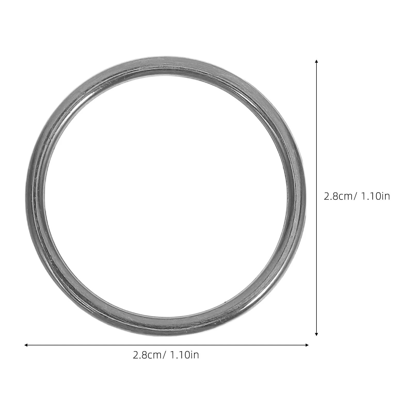 15Pcs Zinc Alloy Seamless Metal O Rings 2.5cm Welded Round Connectors Multi-Purpose Craft Hardware for DIY Macrame Purse Making