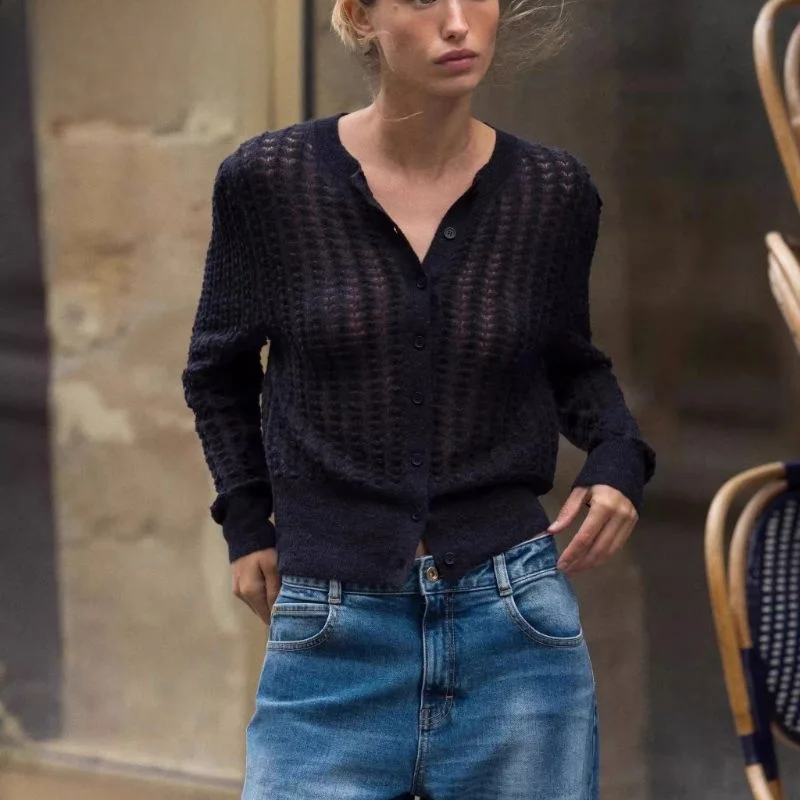 

Autumn New Arrival Women's Knitted Long Sve round Ne Sweater Alpaca Wool Casual Sle Soft Fiber Faionable Knitwear