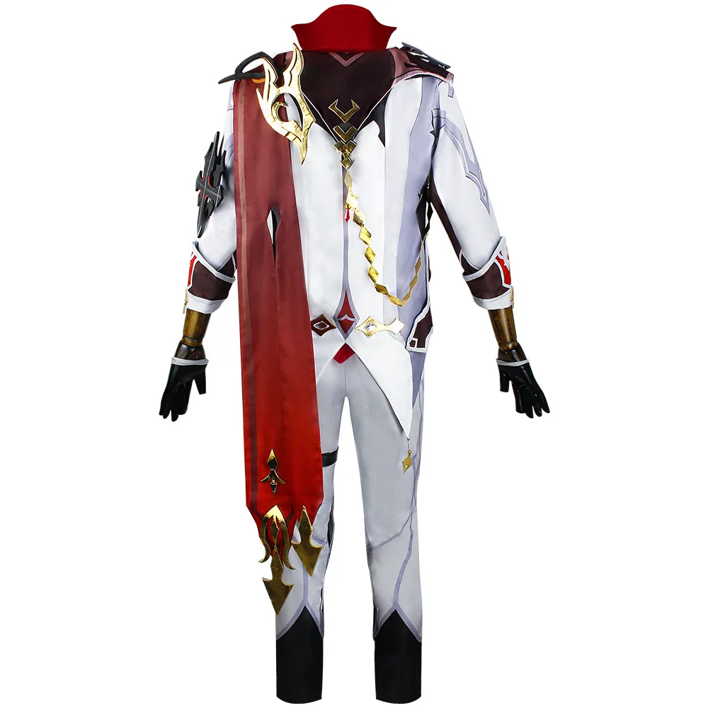 Genshin Impact Tartaglia disfraz de Cosplay, uniforme, peluca, Anime, Disfraces de Halloween para hombres, vestido de juego