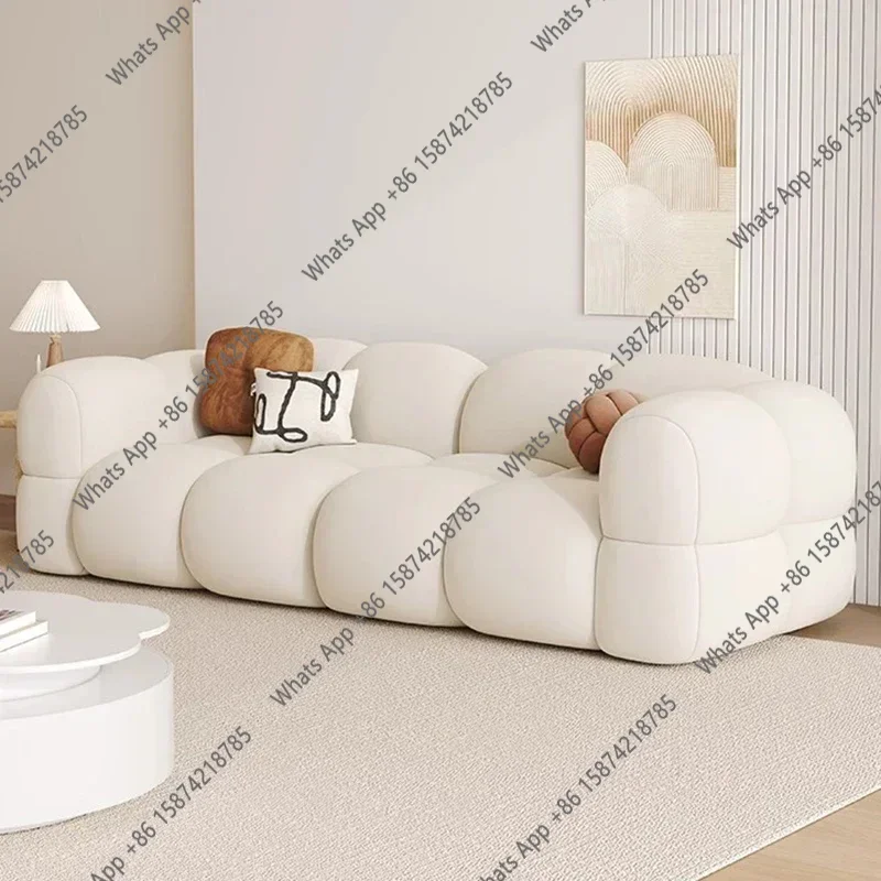 

smPuffs Apartment Lazy Sofa Clouds Small Living Room White Lazy Sofa Reading Loveseat Muebles Para Salas Modernos Home Furniture