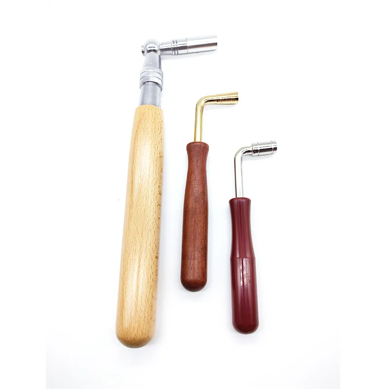 Piano tuning wrench inner four-corner screw tuning tool solid wood handle beginner home triangle vertical universal