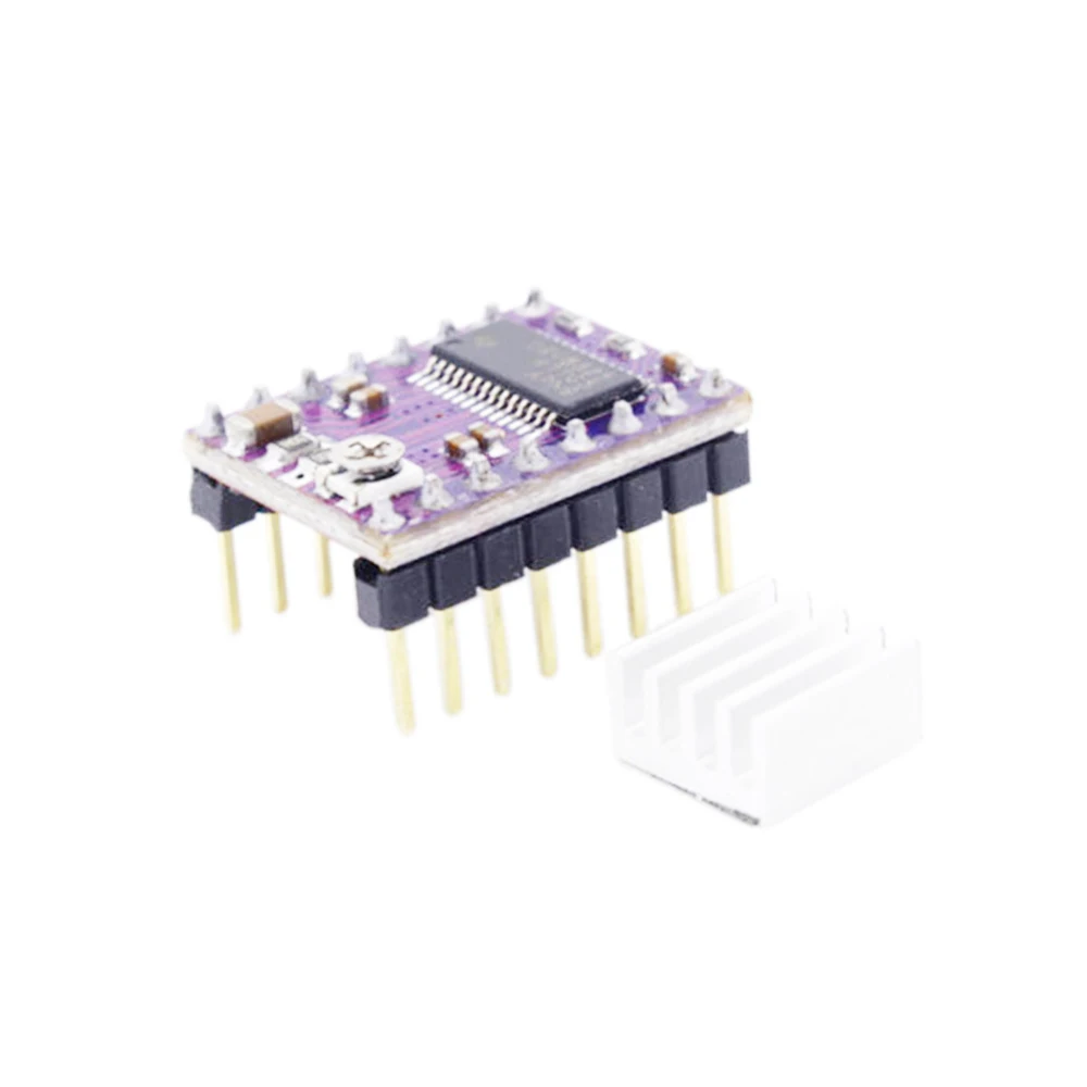 3D Printer StepStick DRV 8825 DRV8825 Stepper Motor Driver Module Carrier Reprap PCB RAMPS 1.4 + Heatsink