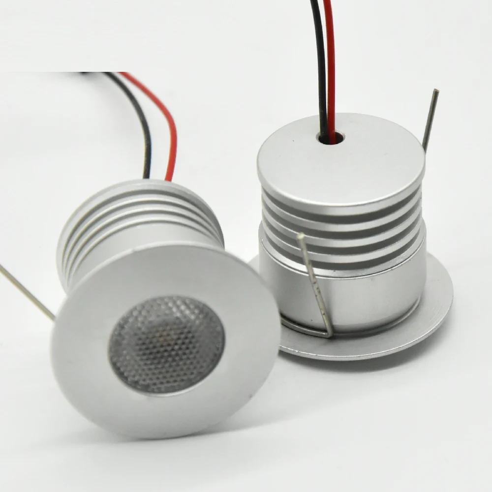 4W Mini LED Spotlight 27mm Recessed Cabinet Light DC12V-24V AC110V-240V 400Lm Aluminum Ceiling Display Shelf Downlight Lamp