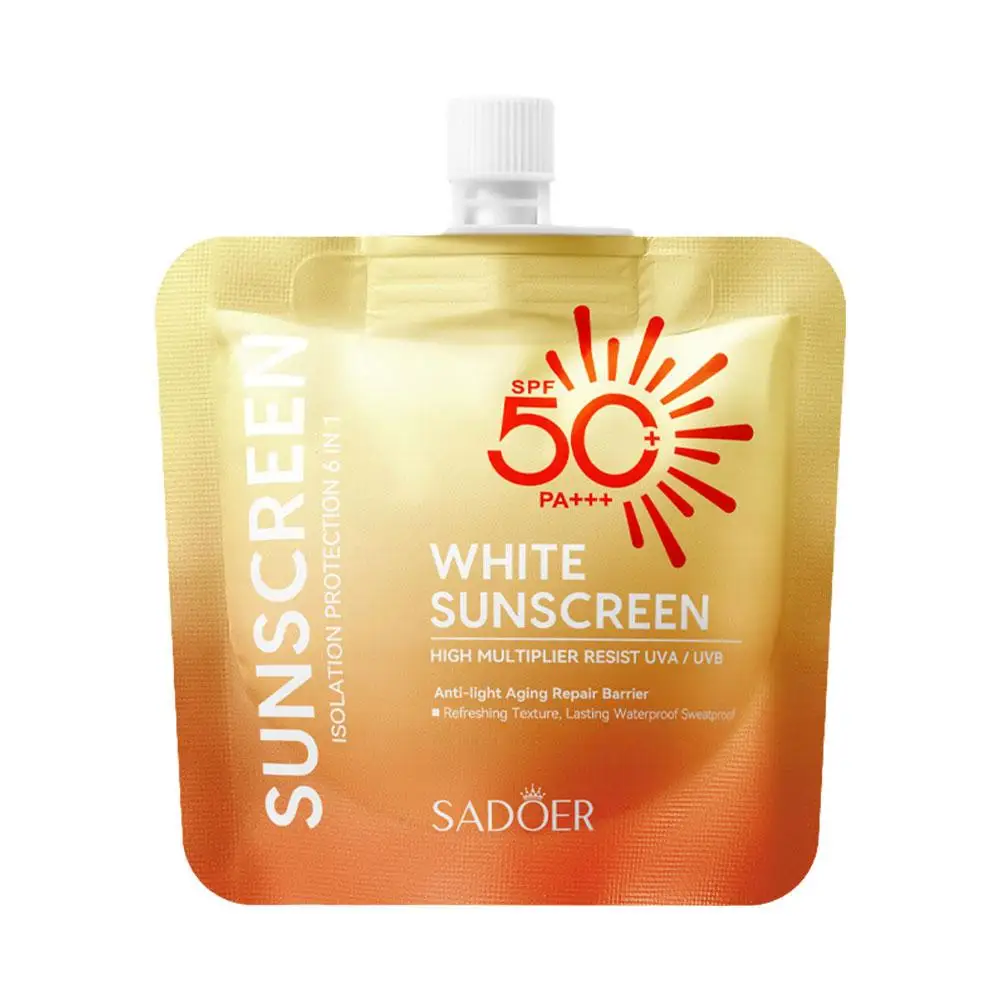 Портативный солнцезащитный крем для лица и тела Spf 50 + Pa +++ освежающий Осветляющий Водонепроницаемый увлажняющий УФ-протектор 30 мл G2q4