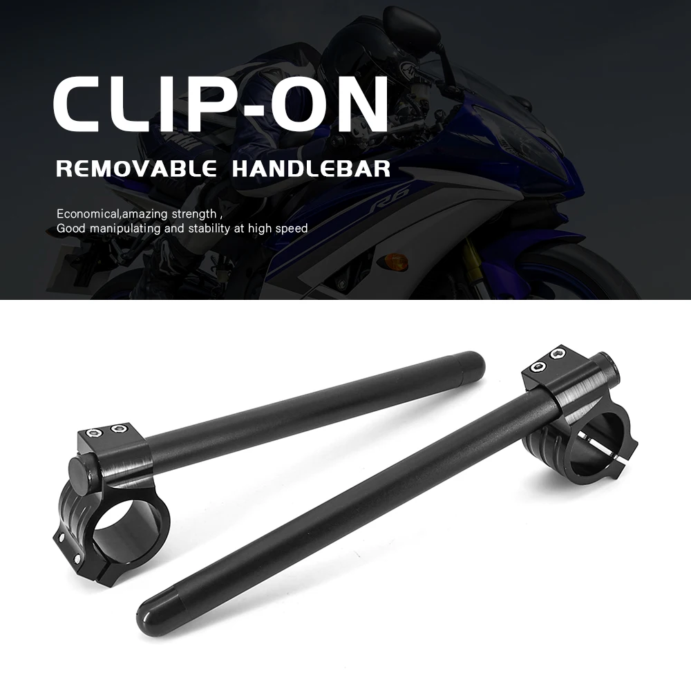 For Yamaha YZF-R1 YZF-R7 YZF-R6 YZF-R3 YZF-R25 YZF R1 R7 R6 R3 R25 Handlebar Racing Adjustable Clip On Ons Fork Handle Bar