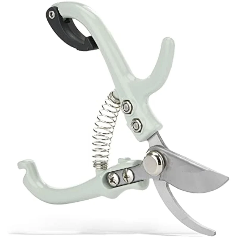 Garden Tools High carbon steel Professional Sharp Bypass Pruning Hand Pruner Garden Curved Grade SK5 Blades Grape pruning shears