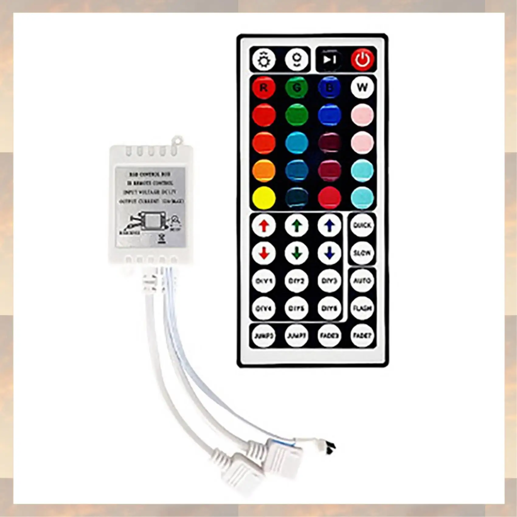 2025 New-2X LED قطاع RGB صندوق التحكم مع جهاز التحكم عن بعد 44 مفاتيح RGB صندوق التحكم 44 مفتاح