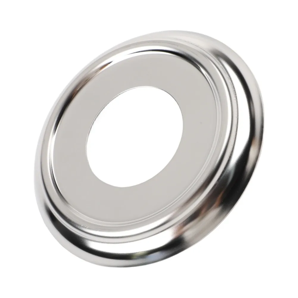 1Pc Tub Spout Cover Ring W/Foam Gasket Trim Plate Stainless Steel For 1-1/2'' 3-5/8'' For Bathroom Bathtub Hardware Accessories