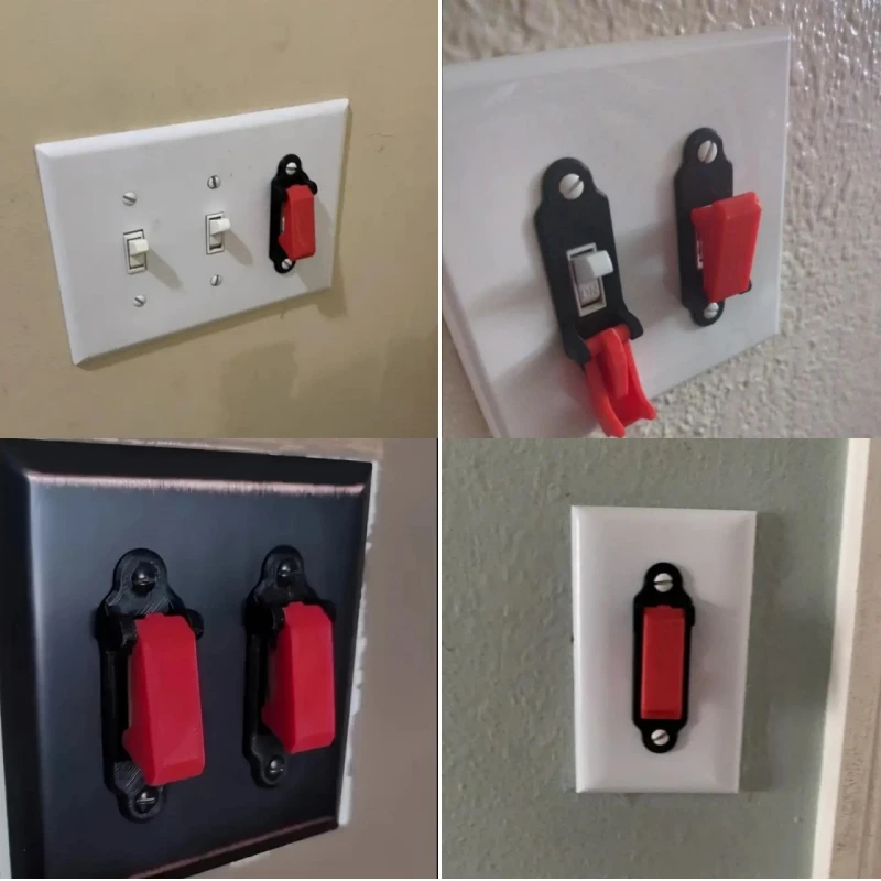 Missile Style Light Switch Safety Guard, Childproof Wall Switch Protector Cover