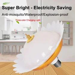 25W/50W LED Bulb E27 Base Sunflower Household Energy Saving Lamp Flying Saucer Lights Indoor Ceiling Lamp Garage Lighting