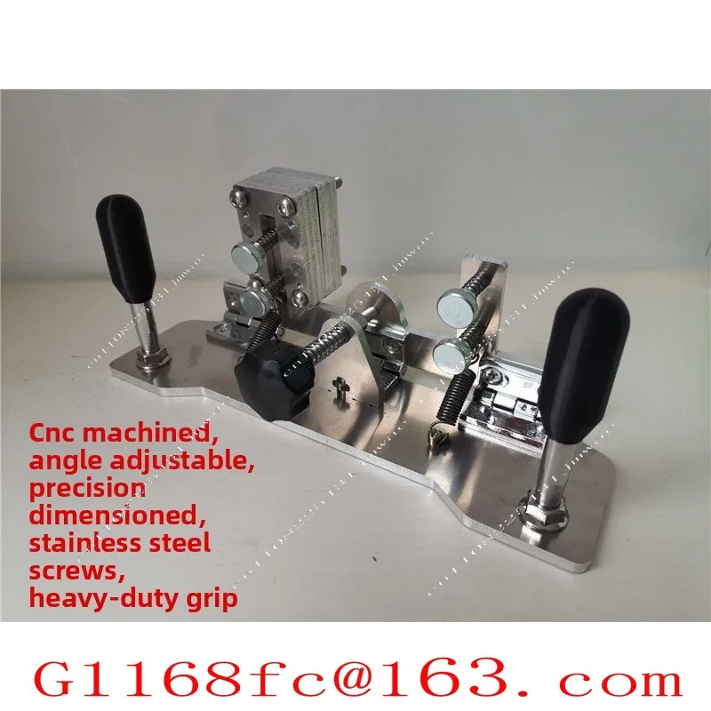 New Handheld Quick Face Change Sharpener Open V Clamp Angle Sharpener Belt Sander Auxiliary Cutting Edge Positioner DIY