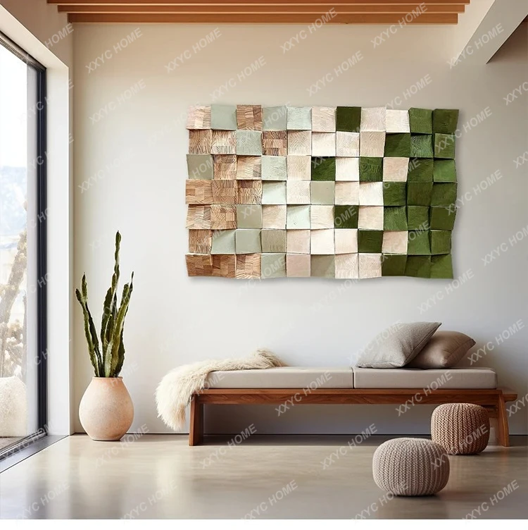 Decorative Painting Three-dimensional Relief Mural Wood Carving Hanging Painting