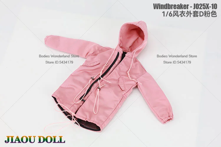 In Magazzino JO25X-10 1/6 Bilancia Soldato Allentato Con Cappuccio Abbigliamento Da Lavoro Lungo Giacca A Vento Cappotto Vestiti Per 12 pollici Action Figure bambola