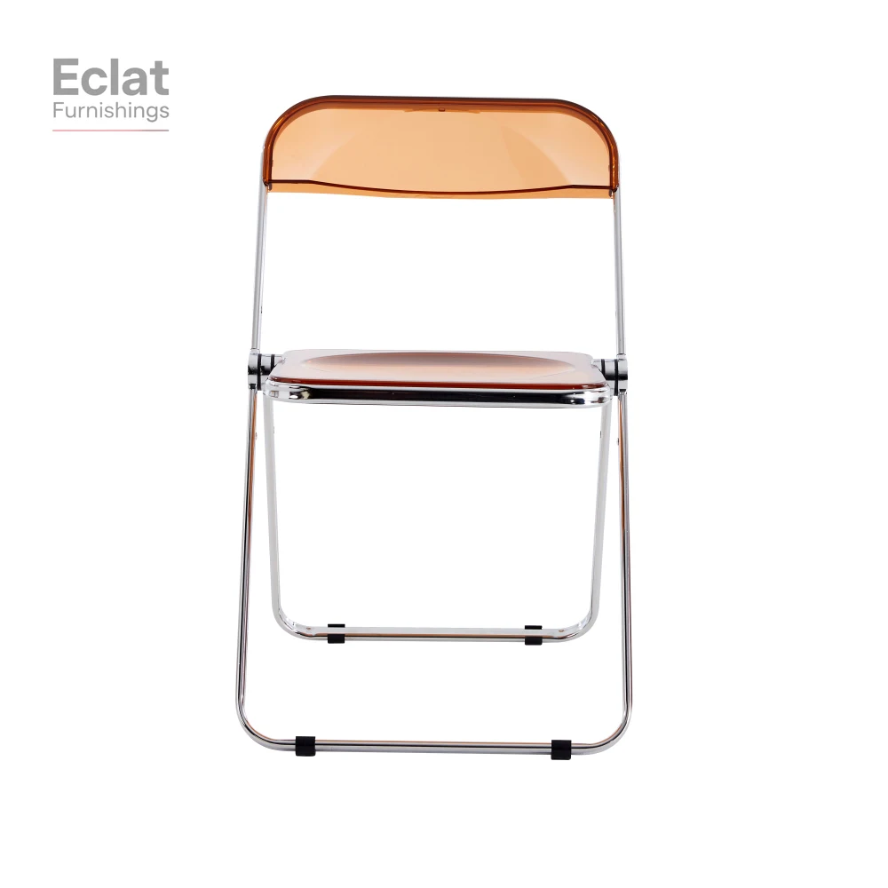 

YELLOW Clear Transparent Folding Chair Chair Pc Plastic Living Room Seat , gaming chair, computer chair, office chairs,