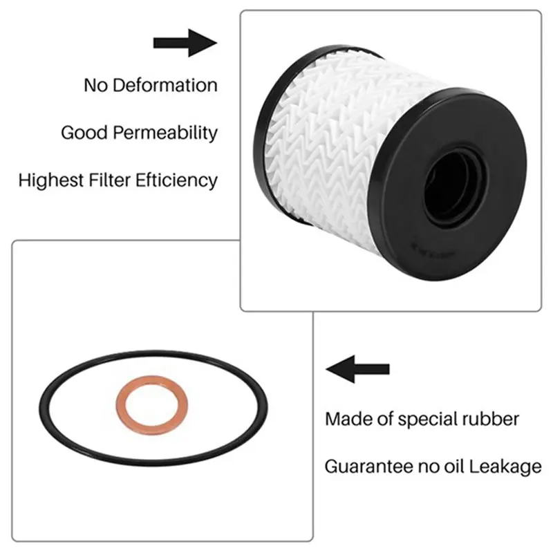 20X Engine Oil Filter With O-Ring For BMW Mini Cooper R55 R56 R57 R58 R59 R60 R61 11427622446