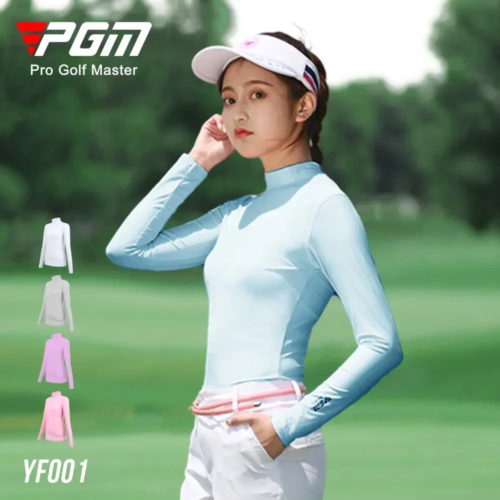 PGM Golf Apparel Women's Clothing Sun Underlay Long Sleeve T-shirt Clothing