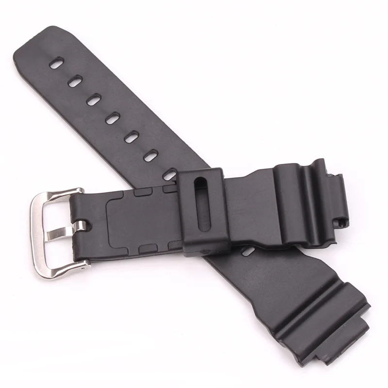 PU Watchbands For 6900 Series Watch Band 16mm X 25mm Men Black Sports Diving Strap Accessories