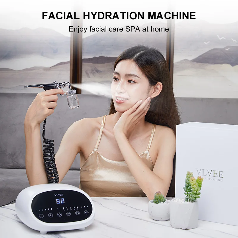 VLVEE Professional Face hydration device 3 Gears High Pressure adjustment Moisturize the skin Desktop handheld spray gun HomeUse