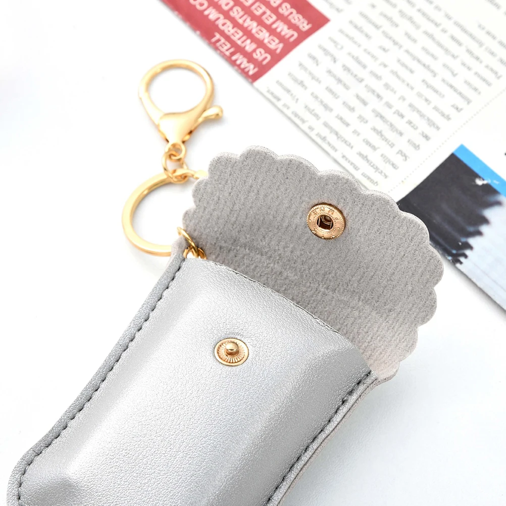 

4Pcs Hand Bottle Portable Leakproof Plastic Clear Mini Storage Bottle Keychain Travel Liquid Containers