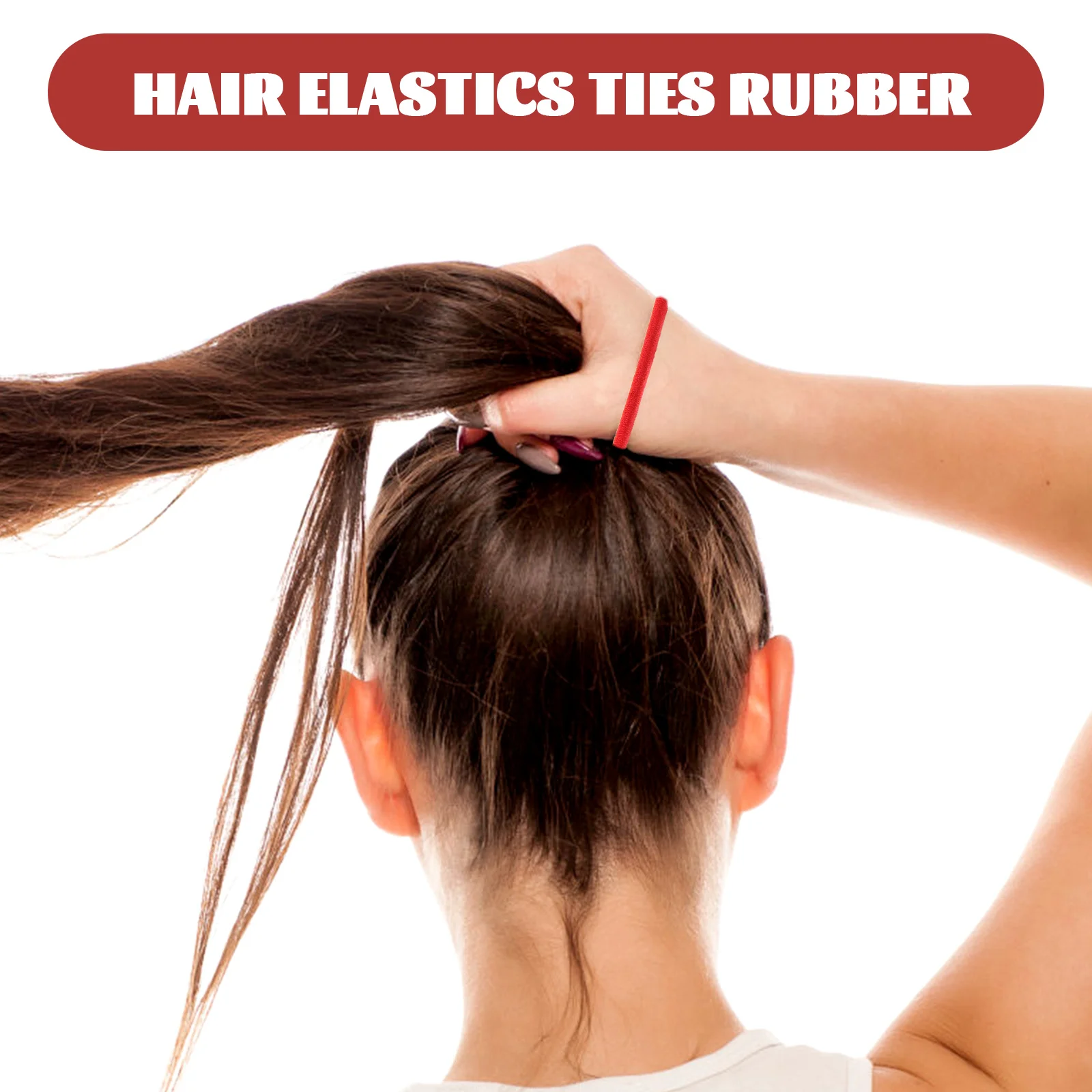 

100pcs Hair Ties Creative Colorful Elastic Women Kids Daily Party Use Stretch Rubber Bands Tiny Hair Elastics Red Bobboles Thin