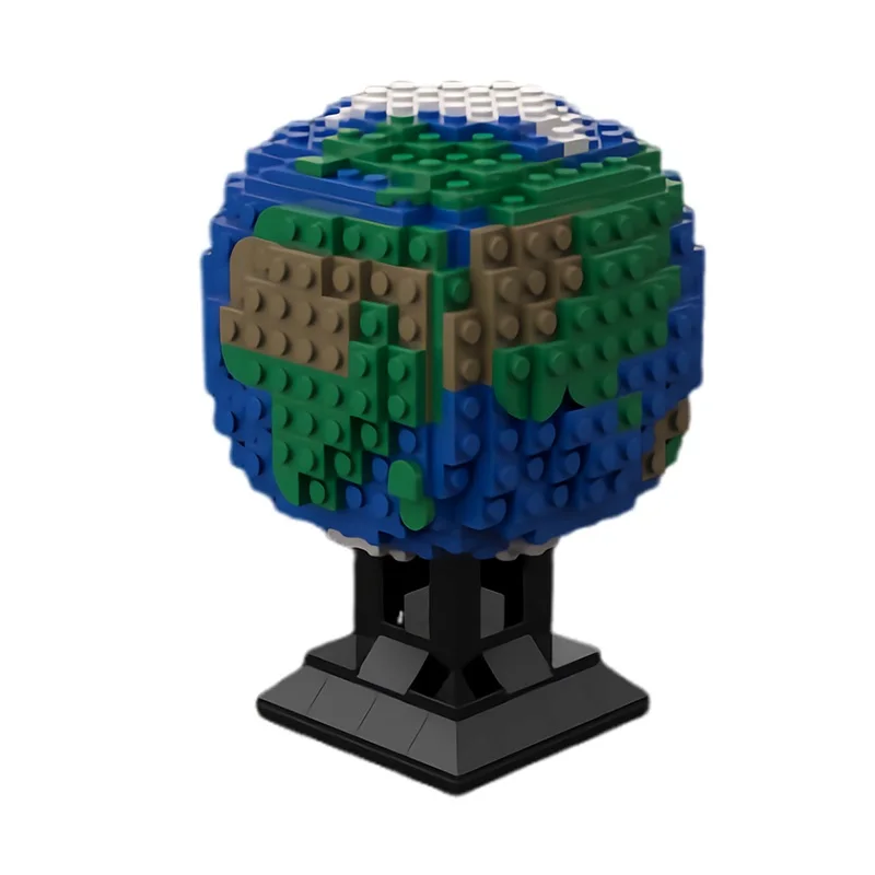 

MOC Earth's Layers Model Building Blocks Globe Structure Assembled Brick Toy DIY Creative Educational Children's Birthday Gift