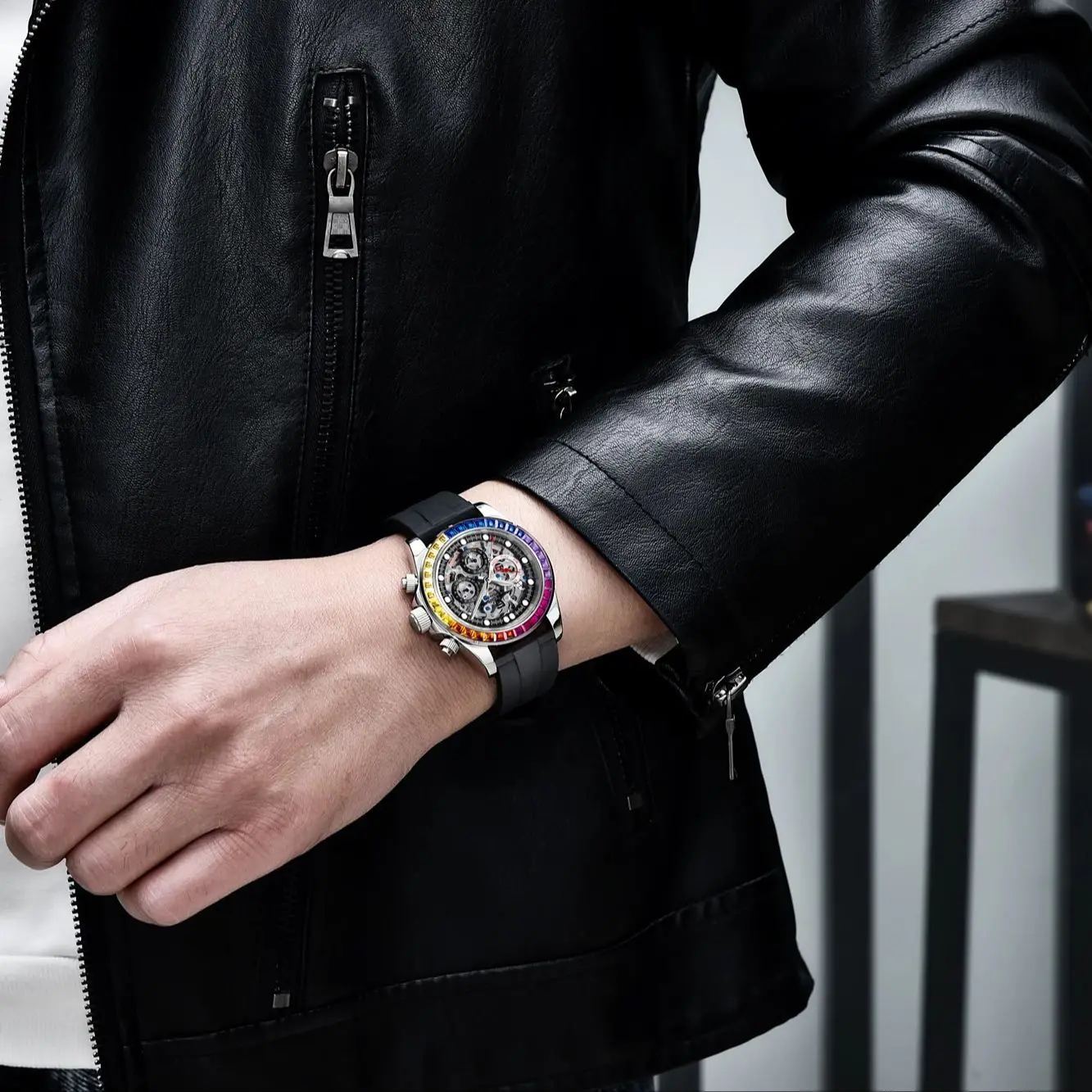 

PAGANI DESIGN мужские легкие роскошные автоматические механические часы на рабочем месте, свет в зрелом стиле, дисплей даты, светящиеся водонепроницаемые часы