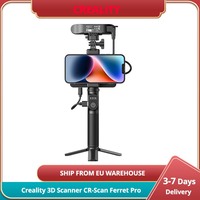 Creality CR-Scan Ferret Pro 3D Scanner,0.16mm Point Distance,150-700mm Working,150-2000mm Scan,0.1mm Accuracy,5000mAh,2.5 hours Runtime,optical technology and an intelligent algorithm,Scan Black/Metal Objects Without Spraying